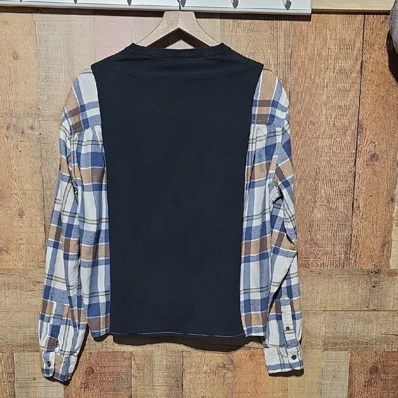 Upcycled 'Def Leapord' Women's Long Tee - Picture 5 of 5